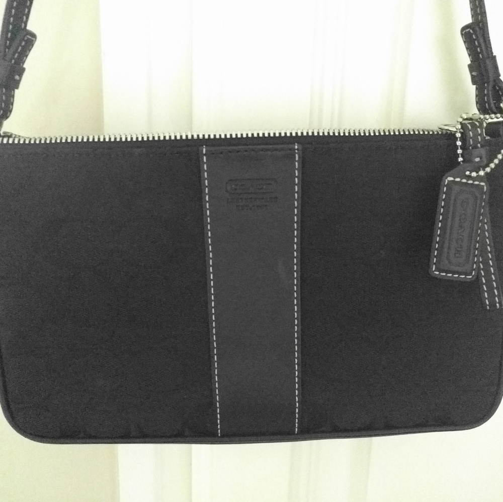Black Coach Shoulder Purse
